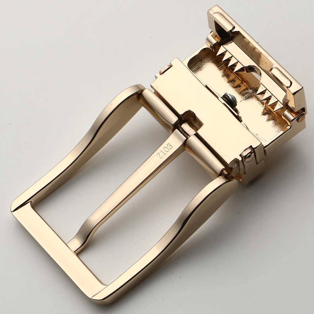 2 Pieces Stylish Alloy Reversible Belt Buckle Single Prong Rectangular Leather Belt Buckle