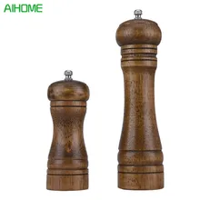 1pc Classical Oak Wood Pepper Spice Mill Grinder Set Handheld Seasoning Mills Grinder Cooking BBQ Tools Set