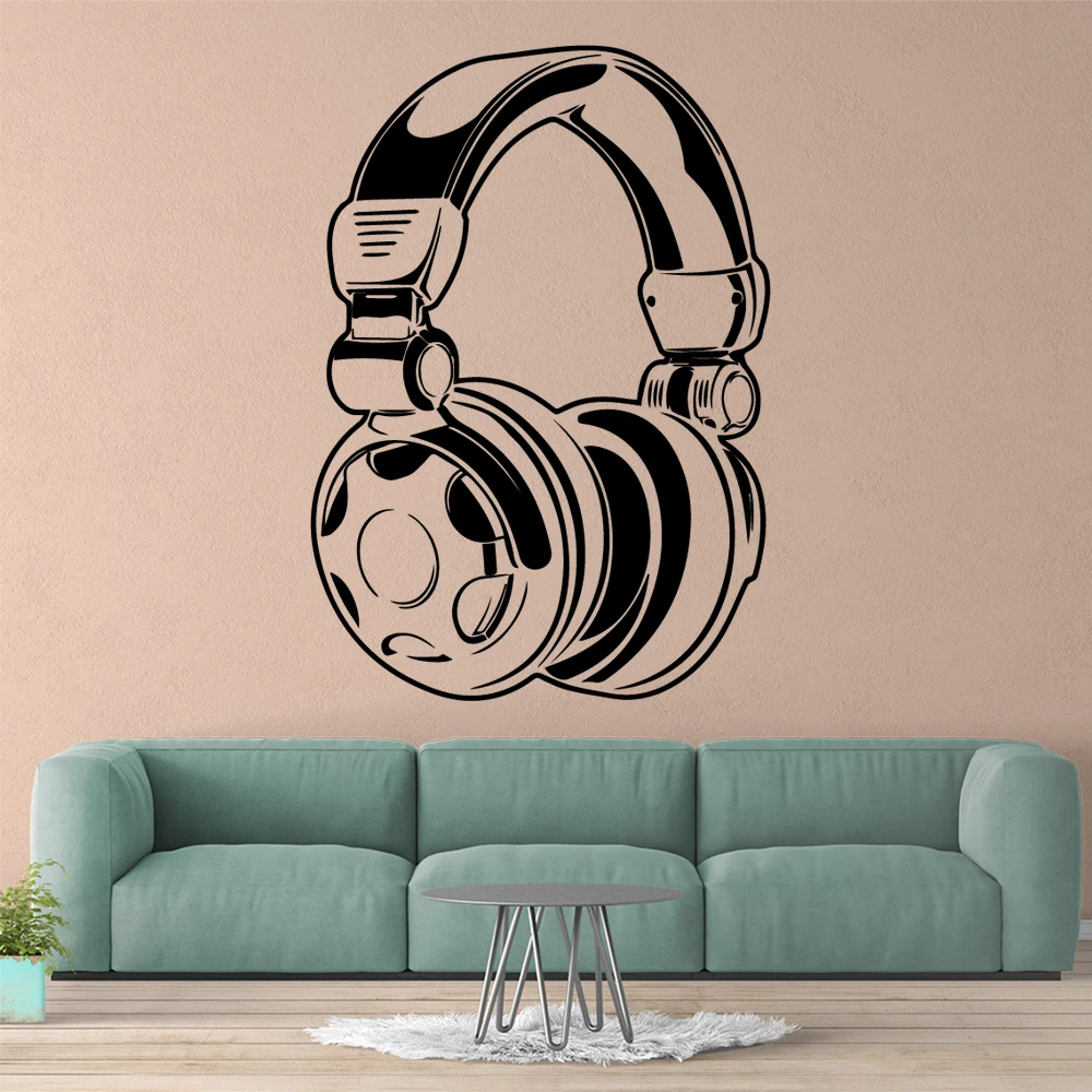 

Personalized Earphone Self Adhesive Vinyl Waterproof Wall Art Decal For Children's Room Vinyl Art Decal Decal Stickers