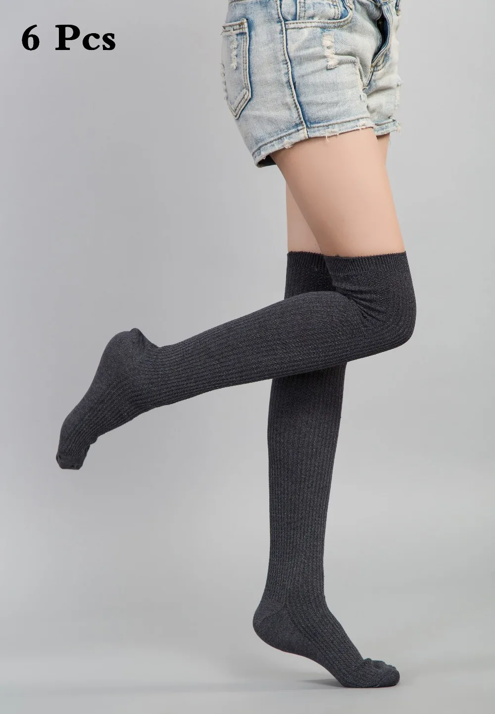 Feishilianyu Corolful Sexy Fashion Knit Stockings Women Cotton Long ...