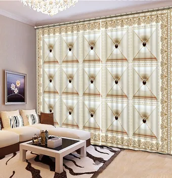 

NoEnName_Null 3D Printing Curtains Visual Enjoyment Lifelike HD 3D Curtains Bedroom Living Room Sunshade Window Curtain CL-D099