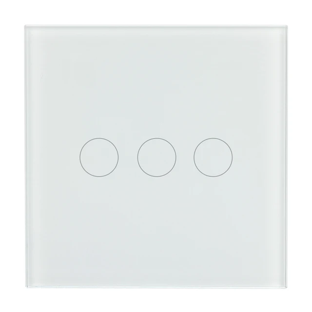 high end fashion EU 3 gang 2 way wall light switch EU touch switch