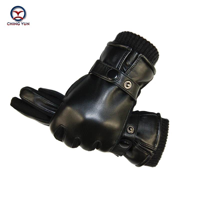 

Winter man Sheep skin leather gloves male warm Super soft Stitching design Comfortable men's Operating mobile phone men mittens