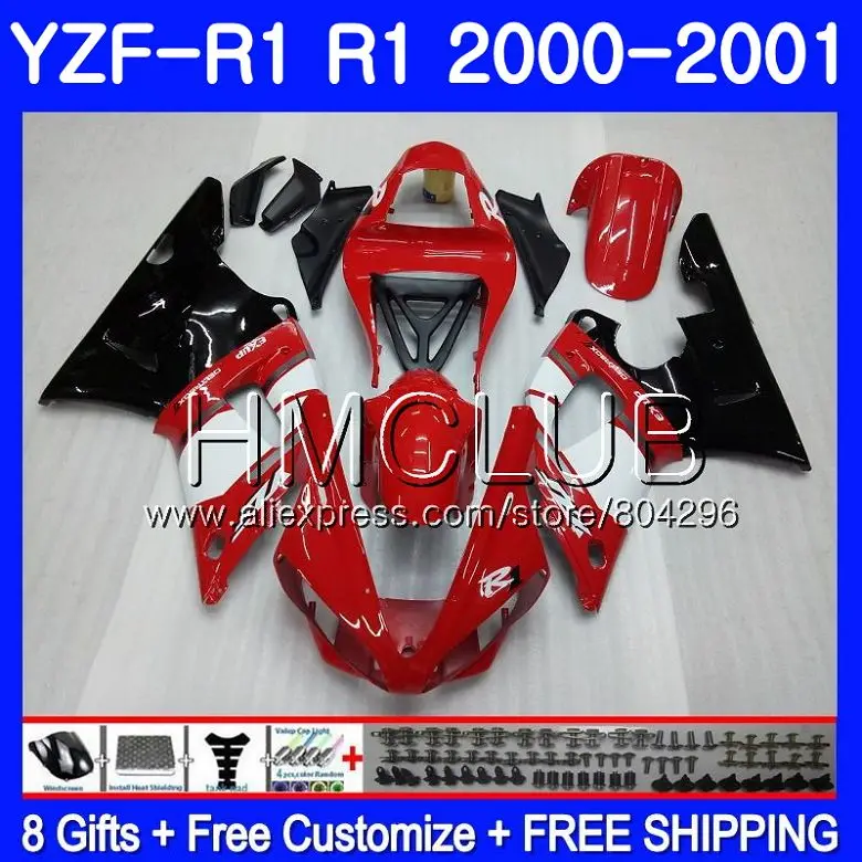 

Bodys For YAMAHA YZF 1000 YZF R 1 YZF R1 00 01 YZF-1000 Frame 108HM.2 YZF1000 YZFR1 00 01 Factory red YZF-R1 2000 2001 Fairing