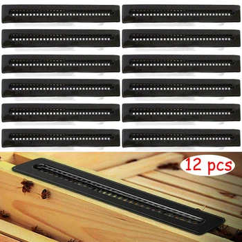 

12 pcs Black Small Bee Hive Beetle Blaster Bee Hive Beetle Trap Beekeeping Tools Bee Insect Trap