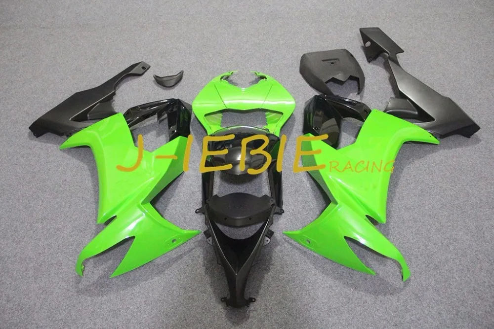

Green black Injection Fairing Body Work Frame Kit for Kawasaki NINJA ZX10R ZX10 ZX 10 R 2008 2009 2010