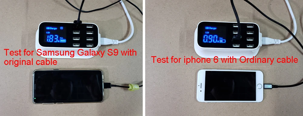 Быстрая зарядка 3,0 Смарт USB зарядное устройство для iphone samsung Тип C Выходная станция светодиодный дисплей адаптер питания для быстрой зарядки рабочего стола