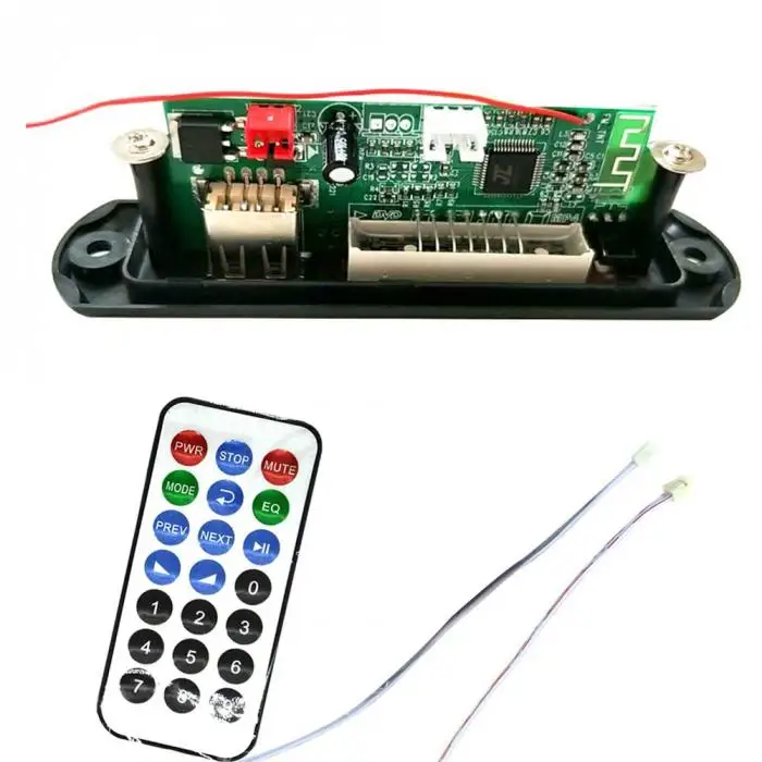 Новый Беспроводной Bluetooth 12 V MP3 WMA декодер доска аудио модуль TF USB радио для автомобиля M8617