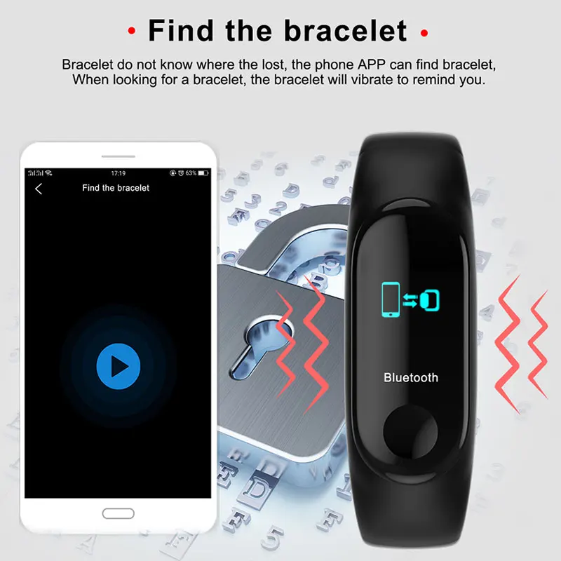 Bluetooth Смарт часы для мужчин и женщин монитор сердечного ритма кровяное давление