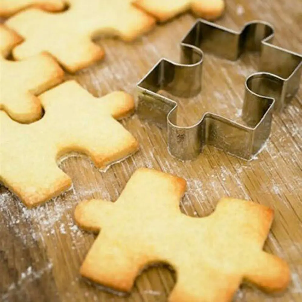 

Small Puzzle Pieces Shape Cake Decorating Fondant Cutters Tools,Patterns Cake Cookie Biscuit Baking Molds