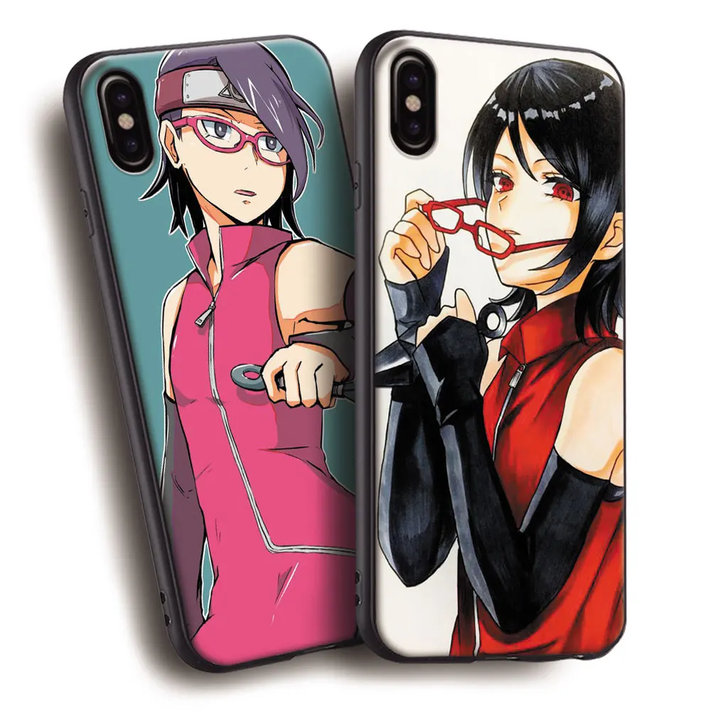 

Sarada Uchiha Naruto Next Generations Soft Silicone Phone Case Cover Shell For Apple iPhone 5 5s SE 6 6s 7 8 Plus X 10
