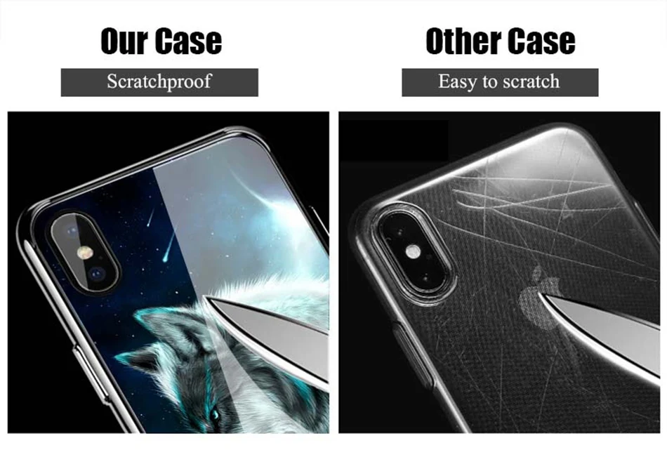 Animal Case for iPhone X 8 Plus Luxury iphonex Coque Glass Phone Cases for iPhone 8 Plus X 7 6s 6 Plus Case Silicone Cute Cover (29)
