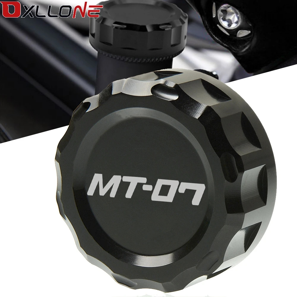 

Motorcycle Aluminum Rear Brake Master Cylinder Reservoir Cover Brake Fluid Cap For Yamaha MT07 MT-07 MT 07 FZ 07 FZ07 2014-2018