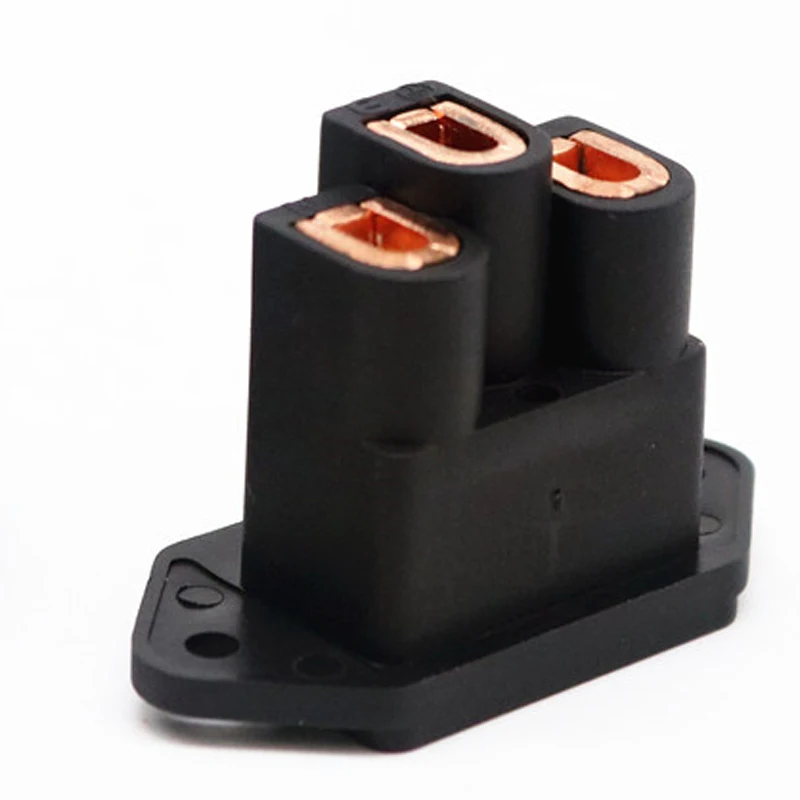 

2pcs FI-06 Hi-end DIY HIFI Red Pure copper plating US plug IEC inlet Power Socket AC 250V 10A