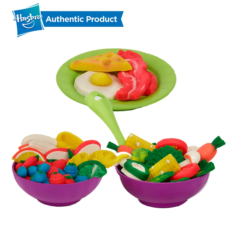 Hasbro Play-Doh кухонные творения форма 'n Slice развивающие игрушки светильник мягкая глина DIY Игровой Набор Дети мальчики девочки