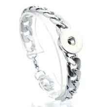 Boom Life 18 мм оснастка кнопка застежка омаров Высокое качество нержавеющая сталь круглая цепочка звено оснастка браслет ювелирные изделия 2575