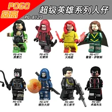 80 шт. SBuilding блоки PG8120 мистер потрясающий Дэдшот надсмотрщик Женщина-кошка SuperHero StarWars кирпичи куклы детские игрушки