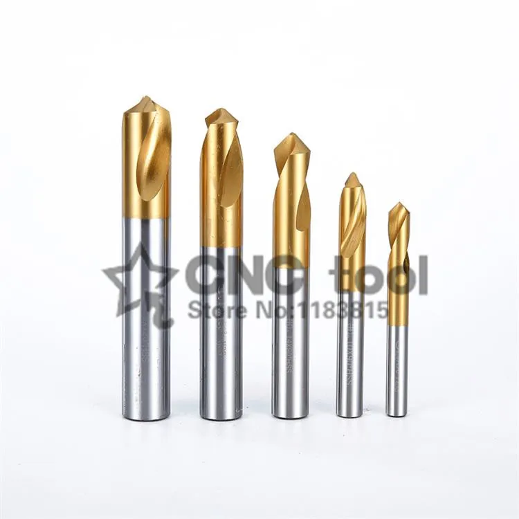 

1PCS 12*60 degrees/12*90 degrees/12*120 degrees High quality HSS-CO Titanium coating Pilot drill center drill Free shipping