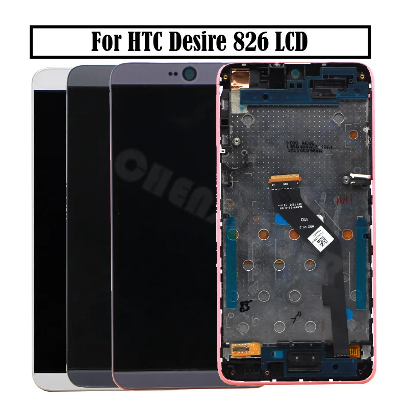 

Display For HTC Desire 826 LCD Touch Screen with Frame for HTC 826W 826 LCD Digitizer Replacement Parts For HTC 826 LCD