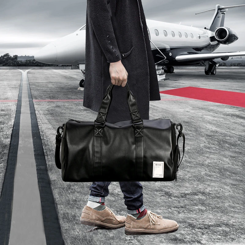 

Weekend travel bags men business trip excursion exercise fitness multifunction shoulder bag Travel Duffle waterproof luggage bag