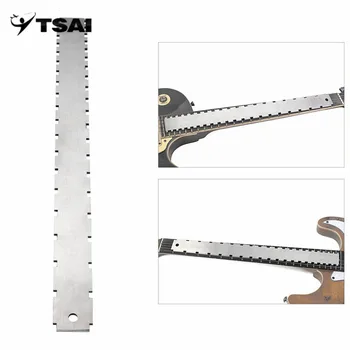 

Stainless Steel Guitar Straight Edge Measure Tool For Electric Guitars Guitar Neck Notched Fretboard and Frets Hot