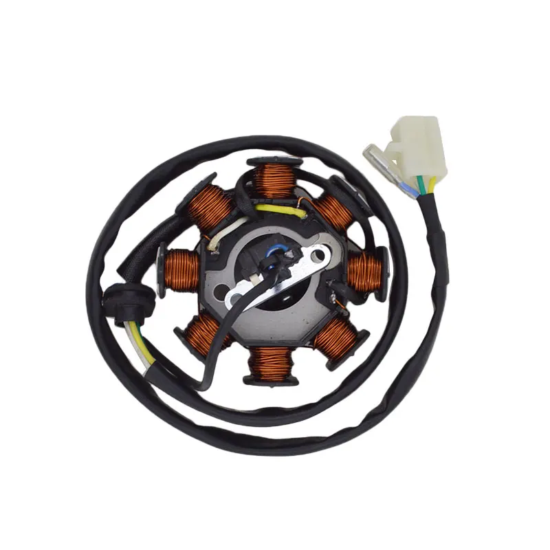 Motorcycle 8 Poles Full Wave DC Stator Coil Generator For Honda