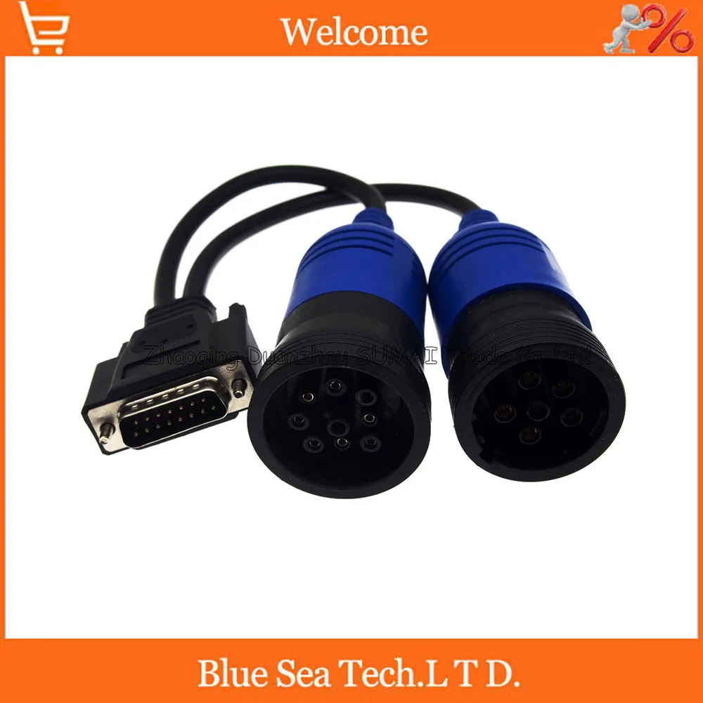 Немецкий адаптер PN 405048 6Pin и 9Pin Y Deutsch стандартный для Cummins NEXIQ 125032 USB звеньевой