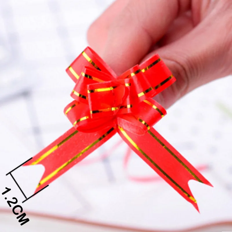 12mm plastic garland with gold edge-size
