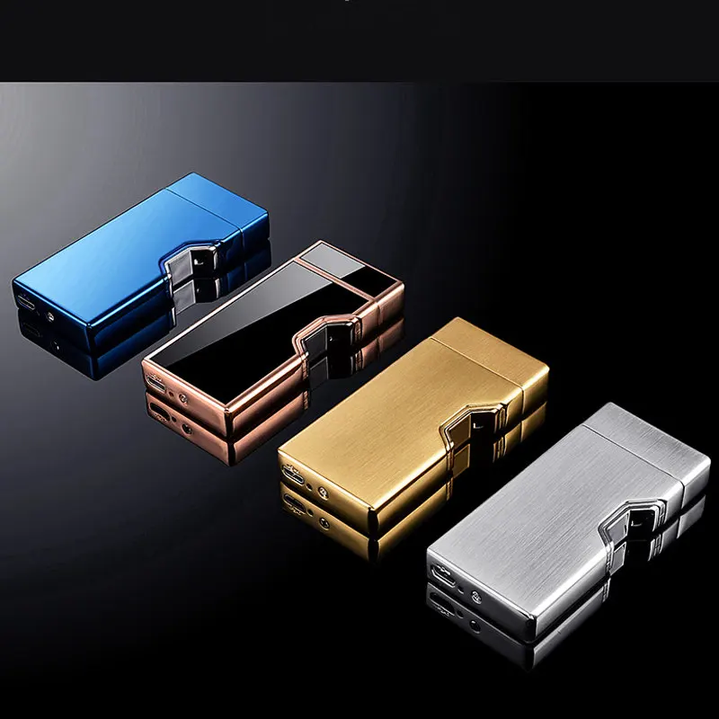  New USB infrared touch sensor metal charging lighter four colors