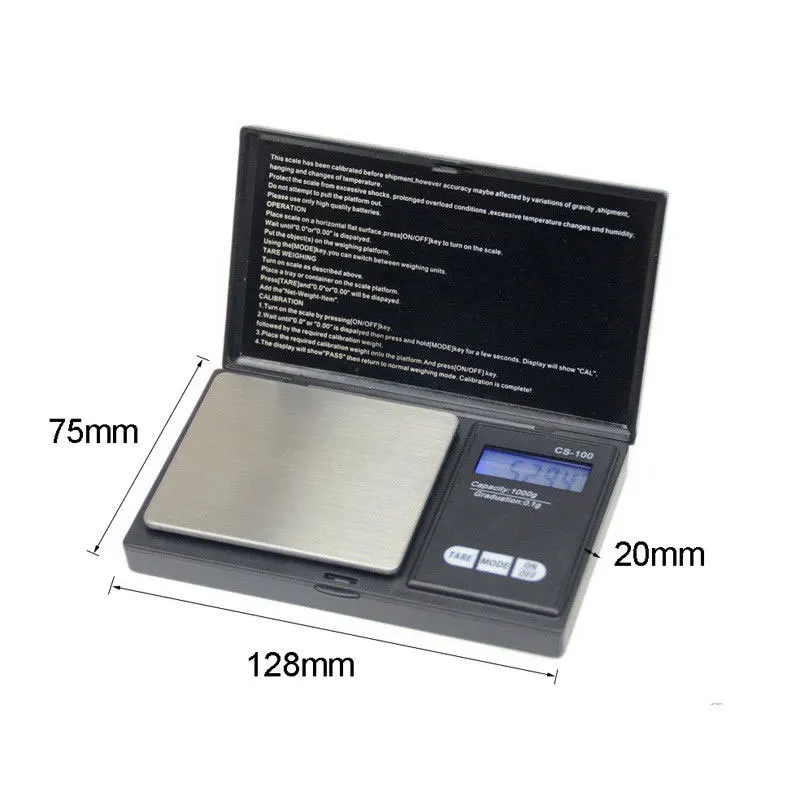 0,1-1000 г миниатюрные точные цифровые весы с монеткой, ювелирный карманный инструмент G/oz/ozt/dwt/ct/gn-для дропшиппинг