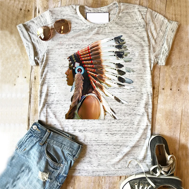 

Indian Tshirt Bohemian Shirt Streetwear 90s Women Shirts Fashion Tops Clothes Aesthetic Tees Plus Size Top Graphic