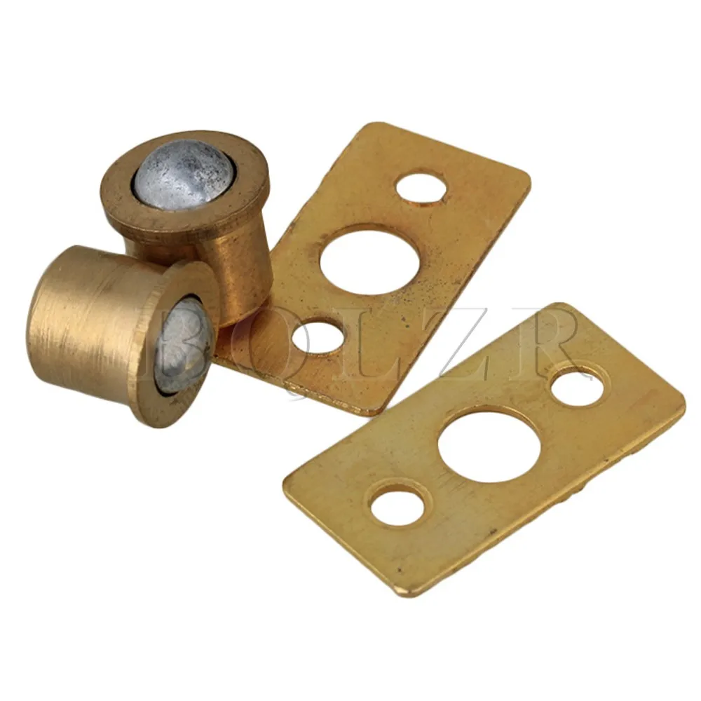 BQLZR 4 xGold латунный мяч Catch с ударной пластиной для шкафа шкаф Sping дверь|ball catch|cabinet door