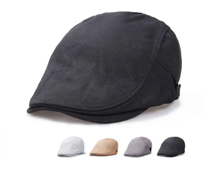 Wholesale 10pcs/lot Style Men Spring Flat Caps Women Summer Black