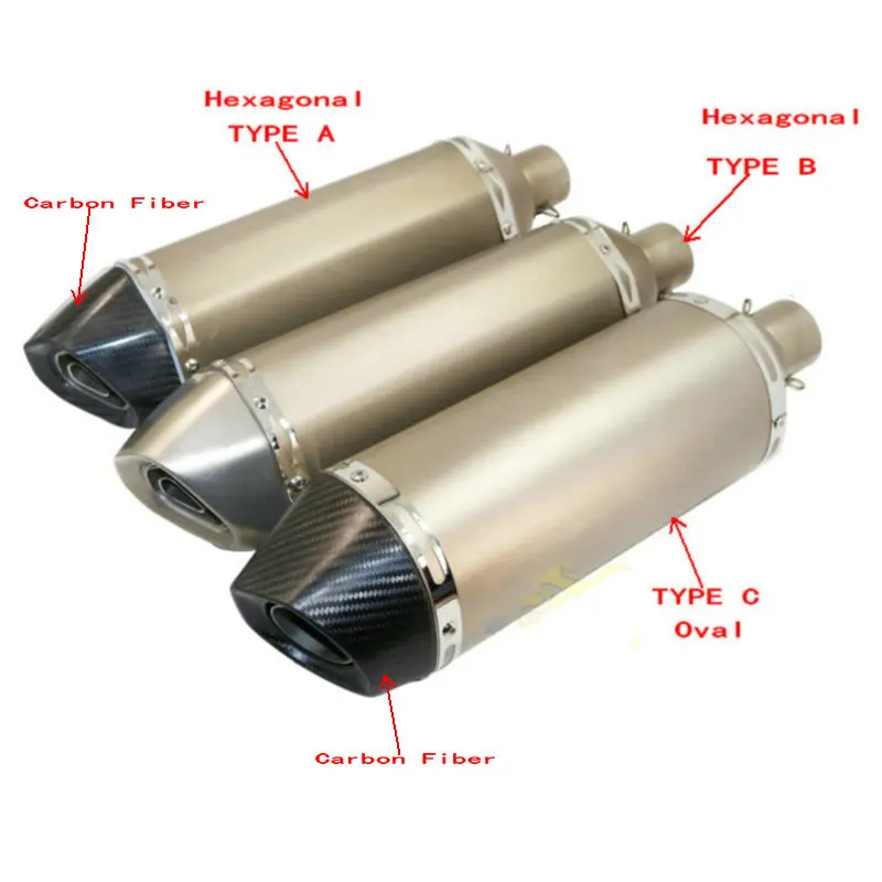 escape akrapovic exhaust motorcycle muffler cb400 z750 escapamento de