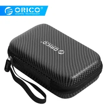 ORICO сумка для защиты жесткого диска, сумка для хранения, чехол для 2,5 дюймового внешнего портативного жесткого диска SSD, водонепроницаемые коробки с ремешком