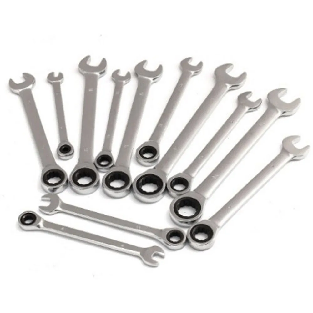 

6/8/ 9/10mm Flexible Reversible Head Combination Ratchet Wrench Universal Keys Hand Tool Set Car Tools For Auto Repair