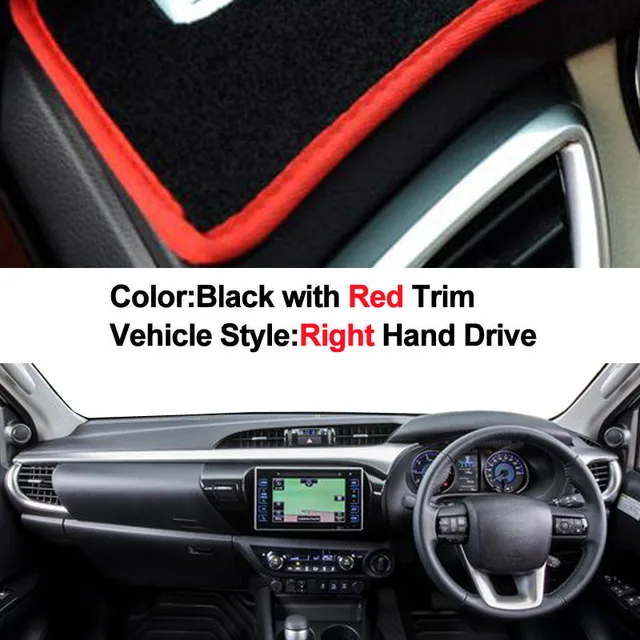Car Dashboard Cover Dash Mat For Toyota Hilux SR5 4x4 REVO Hi Rider