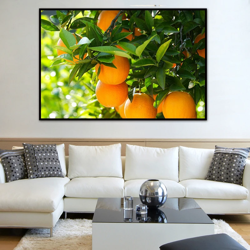 

3D Ripe Orange Trees Fruit Diamond Painting Embroidery Cross Stitch Full Kit Rhinestone Round Diamond Mosaic Needlework