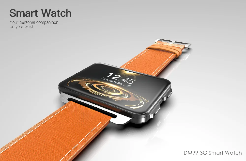 DM99 smart bracelet MT6580 quad-core 2.2 inch IPS screen 1GB+16GB 130MP camera 3G network GPS wifi