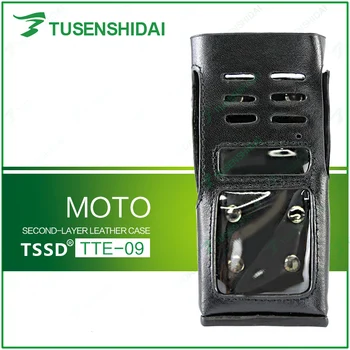 

New Arrival Two Way Radio Soft Leather Carry Bag for GP338/GP360/GP380/HT1250