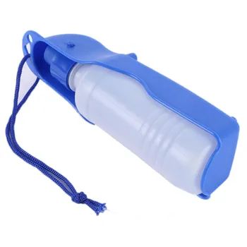 

500ML Plastic Feeders Dog Travel Sport Water Bottle Outdoor Feed Drinking Bottle Pet Supply Portable Fontaine