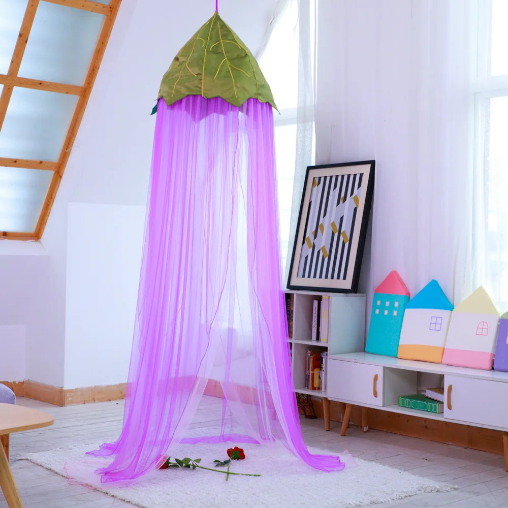 

Instagram Hot Style Purple Grape Children's Mosquito Nordic Children's Indoor Tent Baby Light Gauze Eggplant Tent