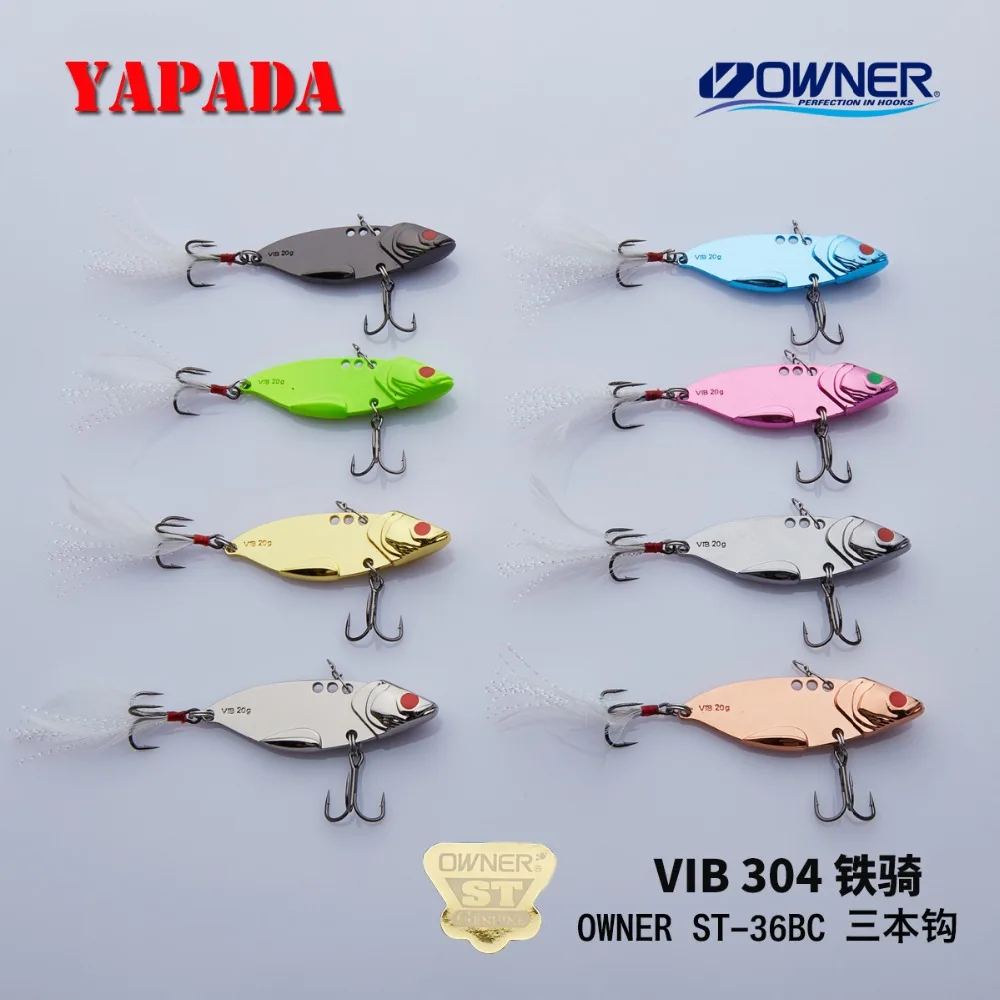 YAPADA VIB 304 стальной батальон 20 г/25 г 62 65 мм усиленный тройной крючок перо