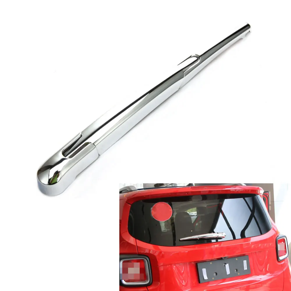 Auto ABS Exterior Rear Window Wiper Windshield Rain Cover Trim For Jeep