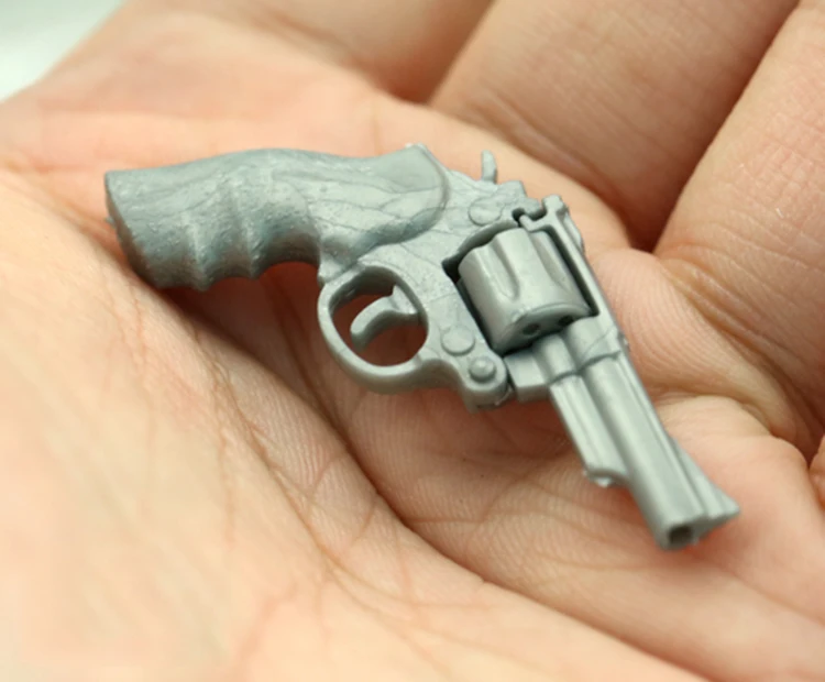 1/6 Scale Figure 4D M29 Revolver Magnum Miniature Unpainted Gun Weapon Model DIY 12\ 1/6 Scale Figure 4D M29 Revolver Magnum Miniature Unpainted Gun Weapon Model DIY 12\