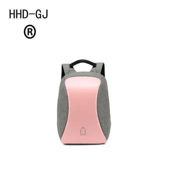 

HHD-GJ 2018 New Waterproof Canvas Men Backpack Anti-theft design Laptop Backpack Fashion Women Business Casual Laptop Bag