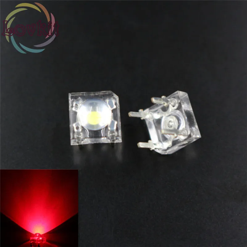 50 pcs 5mm 4pin Piranha LED Red Super Bright LED light NEW