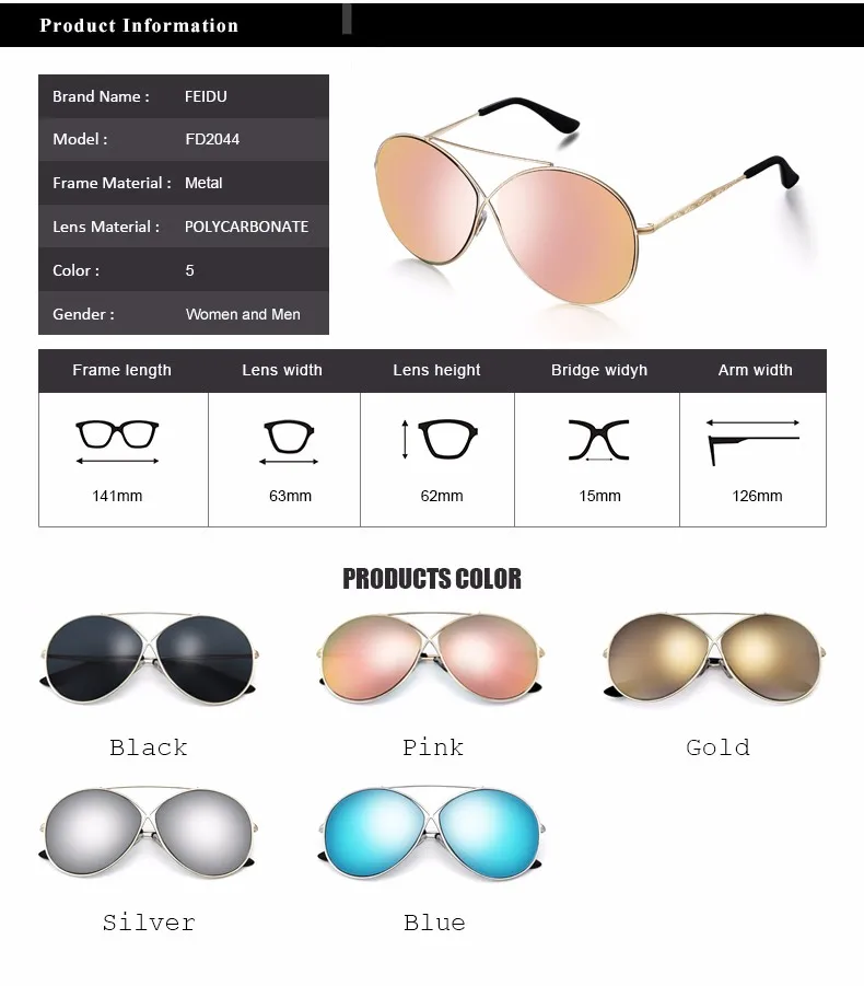 FEIDU новые модные женские туфли Солнцезащитные очки для женщин Брендовая Дизайнерская обувь из металла Рамки зеркальное покрытие Защита от солнца Очки женский Винтаж очки дамы с случае