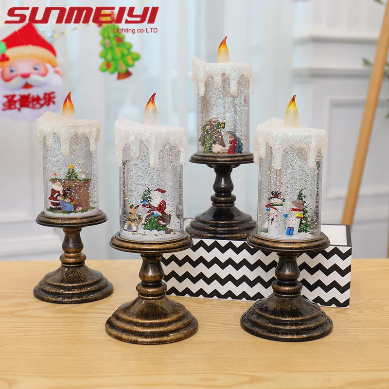 

Novelty Mediterranean Style LED Night Light Lighthouse Candlestick Home Decorations Christmas Lights Birthday Gifts lamp