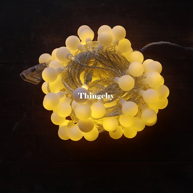 220/110V 10M 100 LED Cherry Ball String Lights Holiday Wedding Christmas Outdoor Garland Home Decoration Night lamp Fairy Lights 220/110V 10M 100 LED Cherry Ball String Lights Holiday Wedding Christmas Outdoor Garland Home Decoration Night lamp Fairy Lights